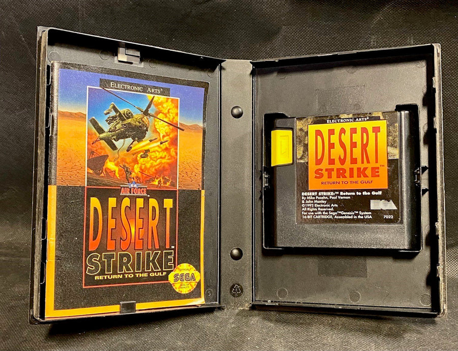Original Sega Genesis Desert Strike Return to the Gulf w/ Case & Instructions