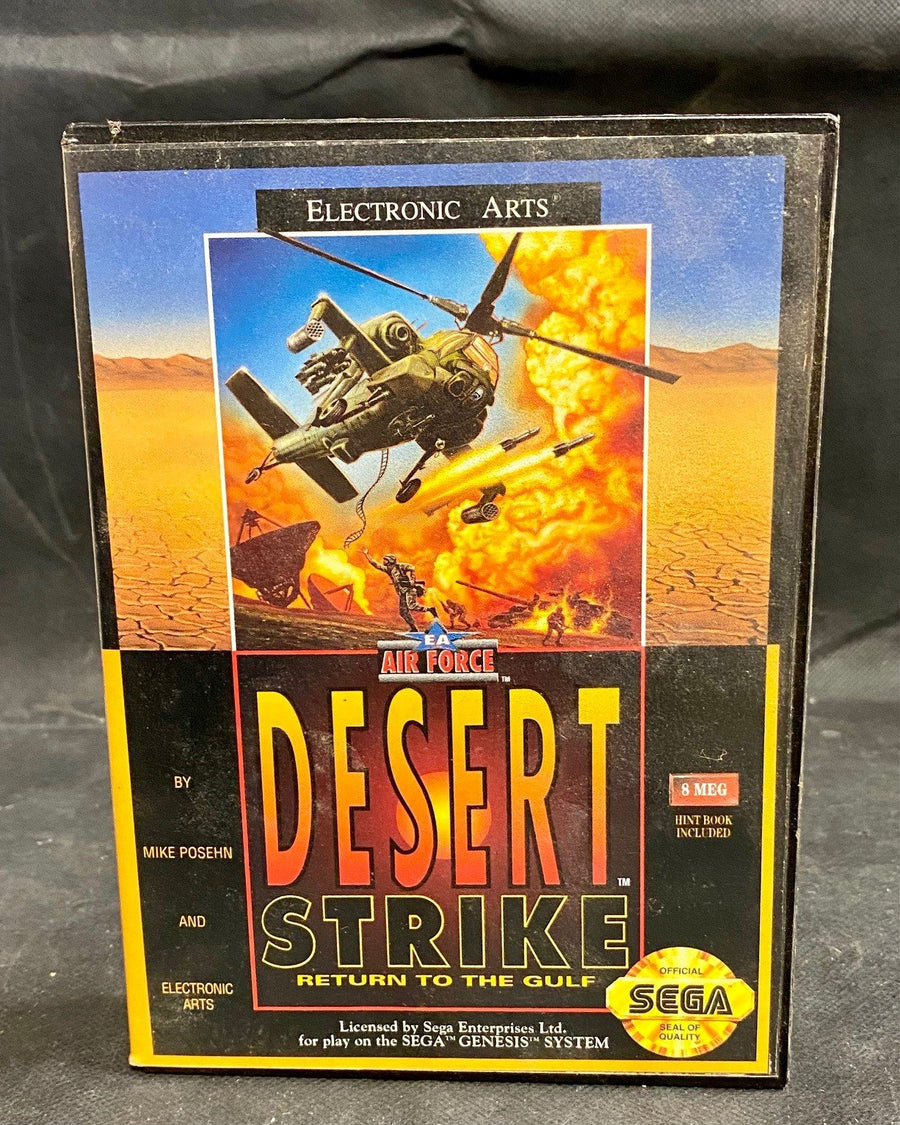 Original Sega Genesis Desert Strike Return to the Gulf w/ Case & Instructions