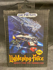 Original Sega Genesis Lightening Force Quest for the Darkstar w/ Case & Instructions