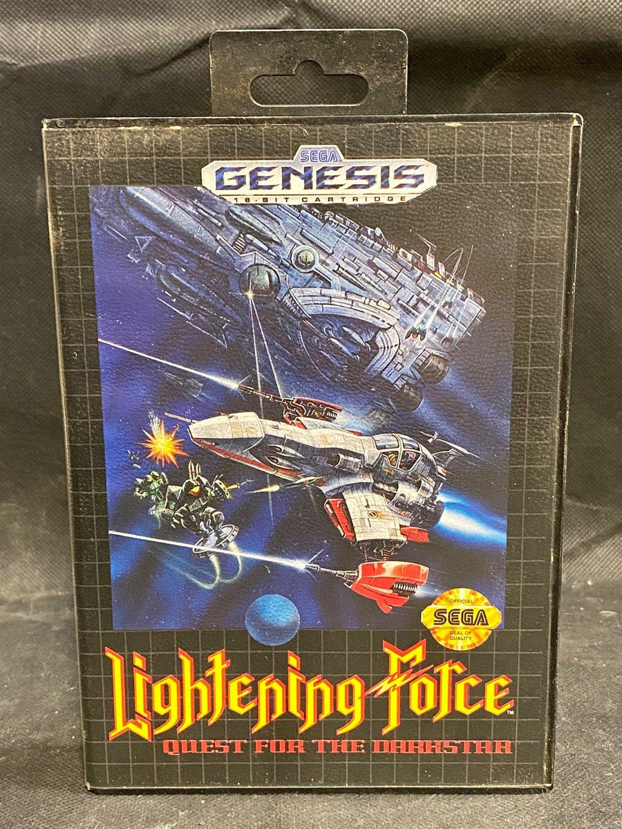 Original Sega Genesis Lightening Force Quest for the Darkstar w/ Case & Instructions