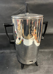 Vintage 1960's Regal MCM Mid Century Chrome Coffee Pot 40 Cup Percolator