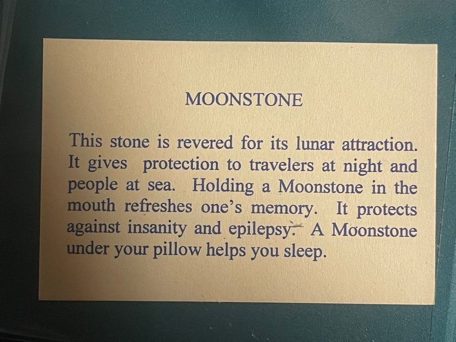 Vintage 0.44 Carat Weight Moonstone Gemstone in Case