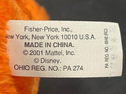 Vintage Fisher Price Mattel 2001 Battery Operated Tigger Plush Toy