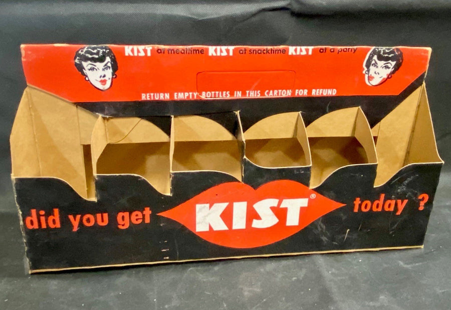 Vintage Advertising Kist Soda Pop Bottle Cardboard Carrier