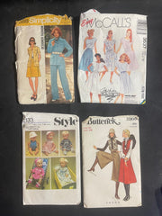 Vintage Four Simplicity McCalls Style Butterick Women's Sewing Kit Patterns