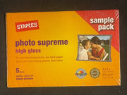 Vintage Lot of Staples Photo Plus Gloss Paper 185 Sheets
