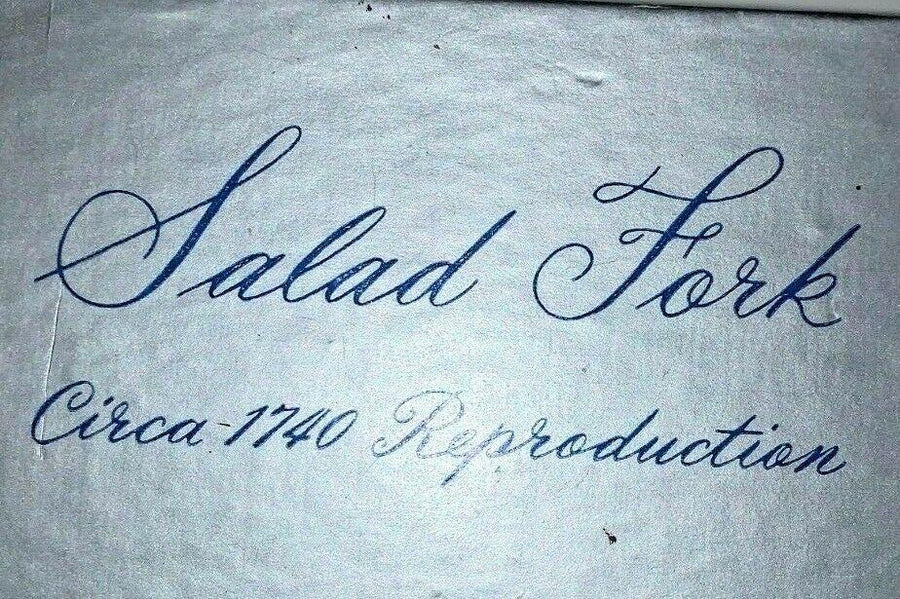 Vintage Gerity Salad Fork and Spoon CIRCA 1740 Deep Silver Holmes and Edwards