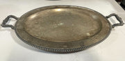 F.B. Rogers Silver Plated Serving Platter Decorative Tray With Handles