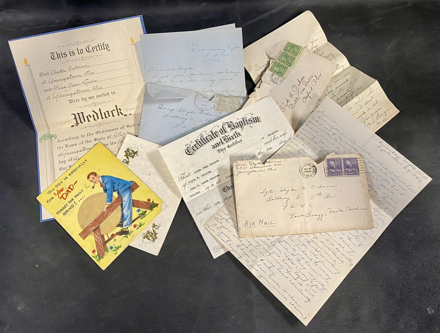 Unique Vintage Handwritten Love Letter Marriage Certificate Cards Assorted Paper