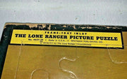 Vintage The Lone Ranger Inlay Frame Tray Picture Puzzle