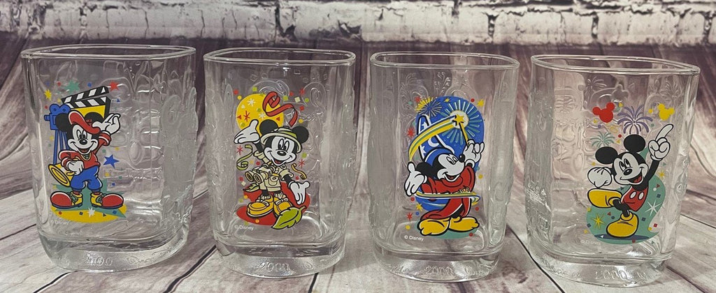 Vintage 4 2000 McDonalds Walt Disney Mickey Mouse Drinking Glasses 100 –  Shop Cool Vintage Decor