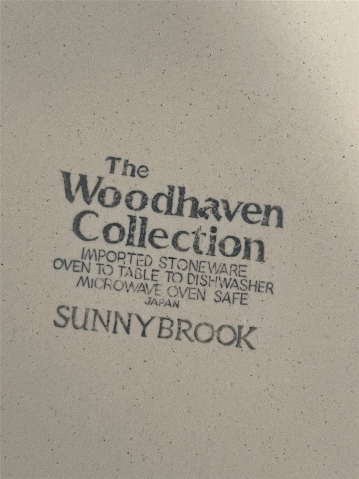 Vintage 5 Woodhaven Collection Stoneware Sunnybrook Dinner Plates Japan