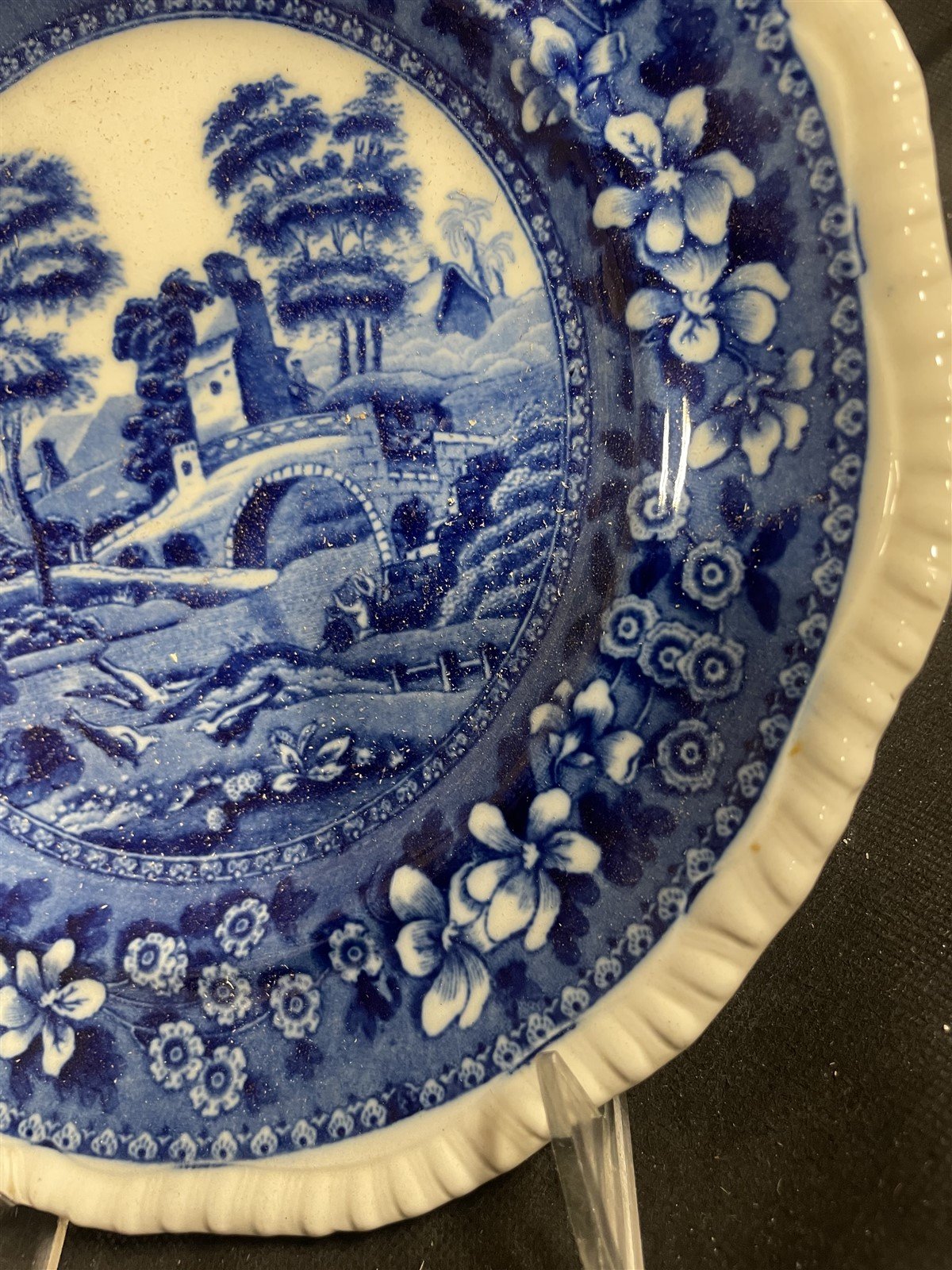 Antique Spode's Tower Blue Willow Fine China Dining Plate England