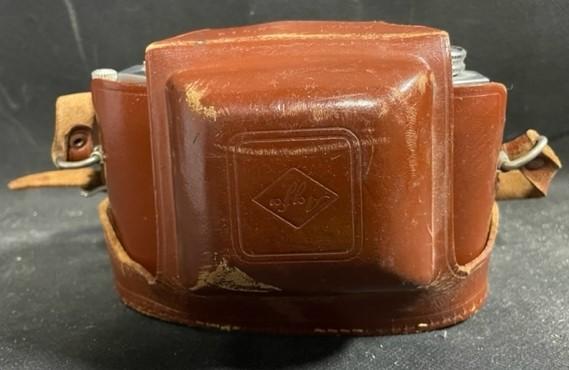 Vintage AGFA Karat Prontor-SVS 35mm Camera Leather Case Germany