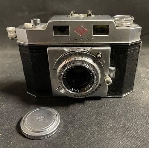 Vintage AGFA Karat Prontor-SVS 35mm Camera Leather Case Germany