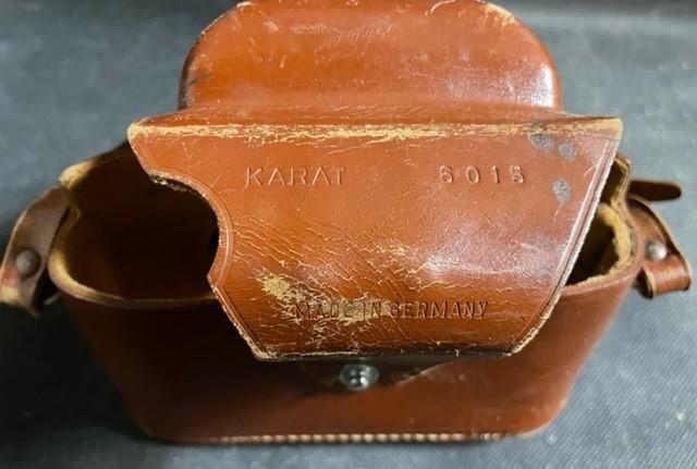 Vintage AGFA Karat Prontor-SVS 35mm Camera Leather Case Germany