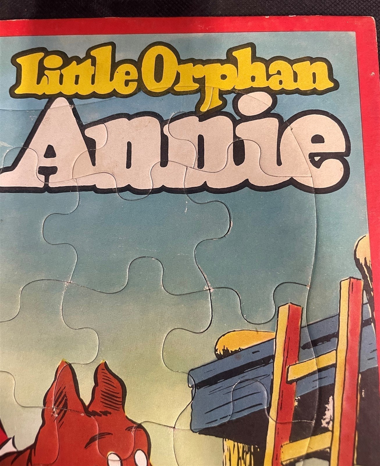 Vintage Little Orphan Annie Cardboard Jigsaw Puzzle McClinktock Series