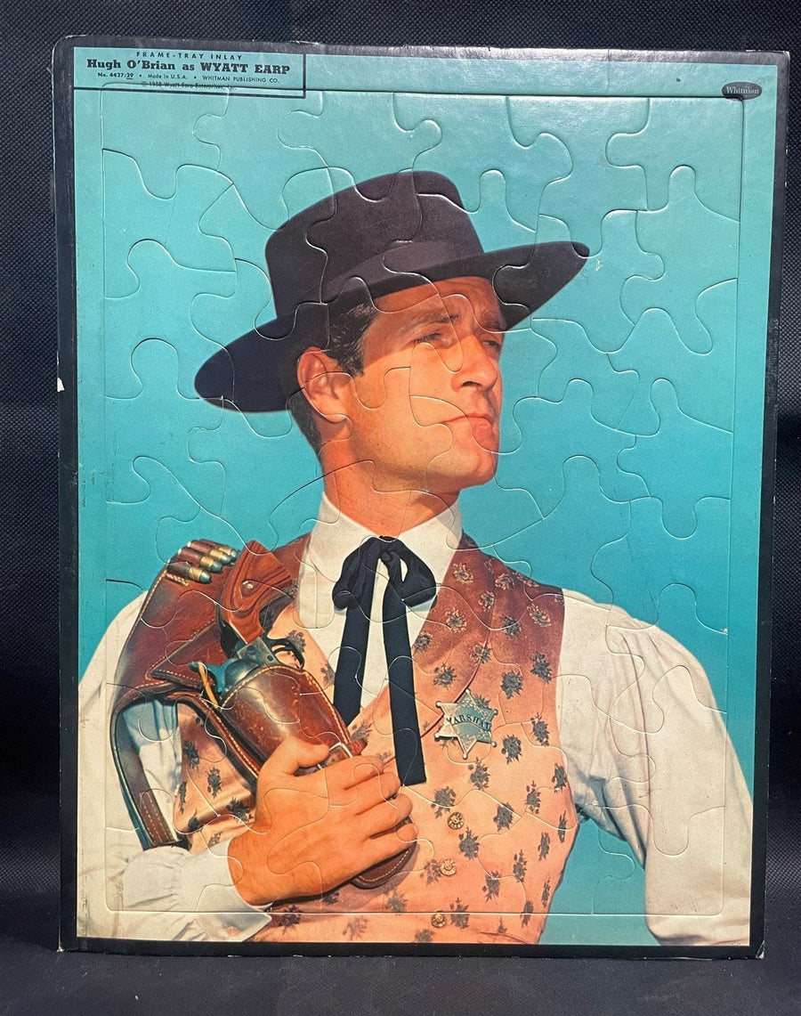 Vintage Mid Century Hugh O'brian Whitman Cardboard Jigsaw Puzzle