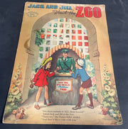 Jack and Jill Visit The Zoo Whitman Peek-a-Boo Book 1942