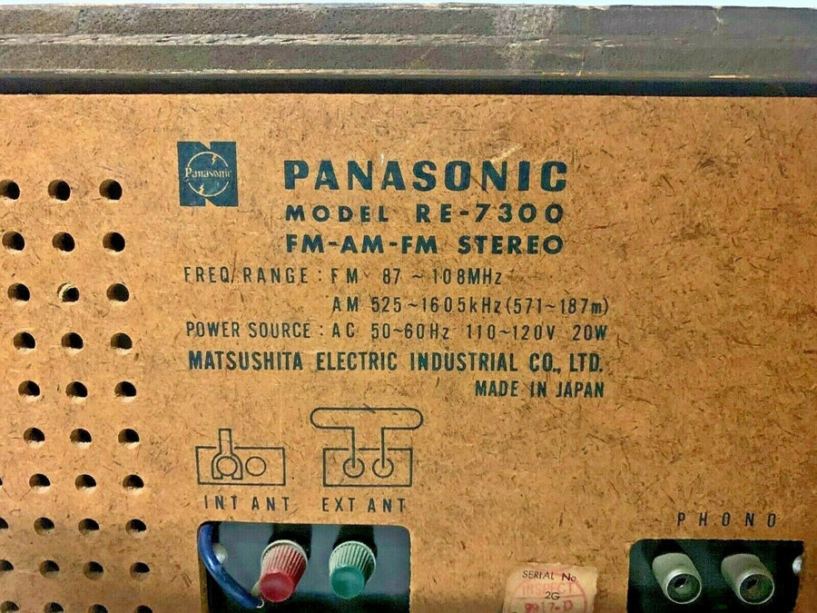 Vintage mcm mid century Panasonic stero multiplex model re 7300 FM AM radio