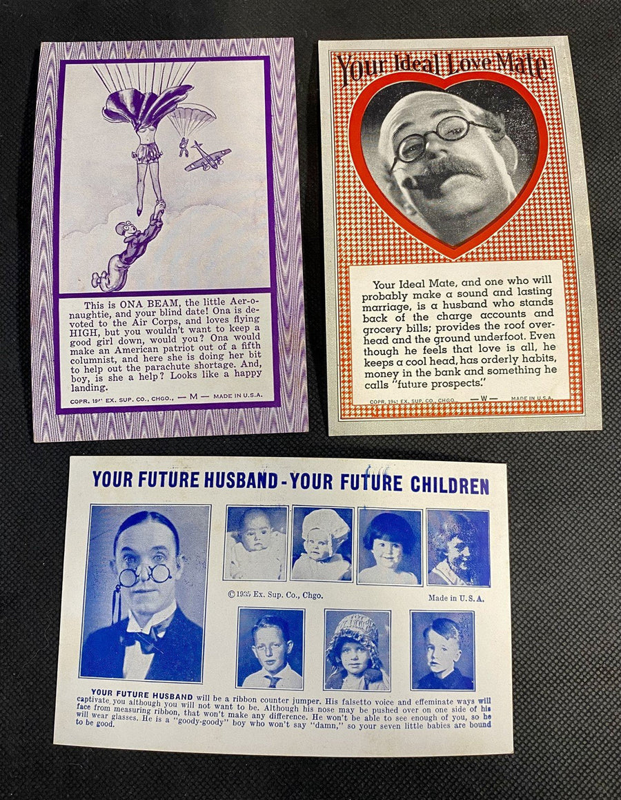 9 Mixed Lot Vintage Arcade Cards From Youngstown OH)Ohio's Idora Park