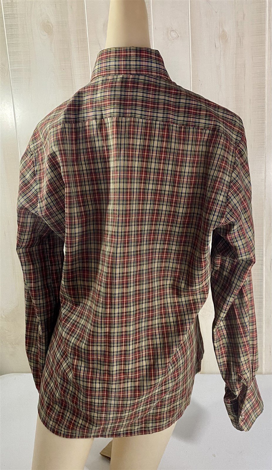 Vintage Bengal Lancer Multicolor Plaid Button Down Size M