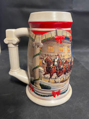 Vintage 2001 Anheuser Busch Budweiser Stein Mug Holiday at the Capitol