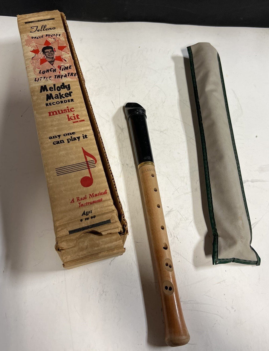 Vintage Telleno Melody Maker Music Kit Recorder in Box