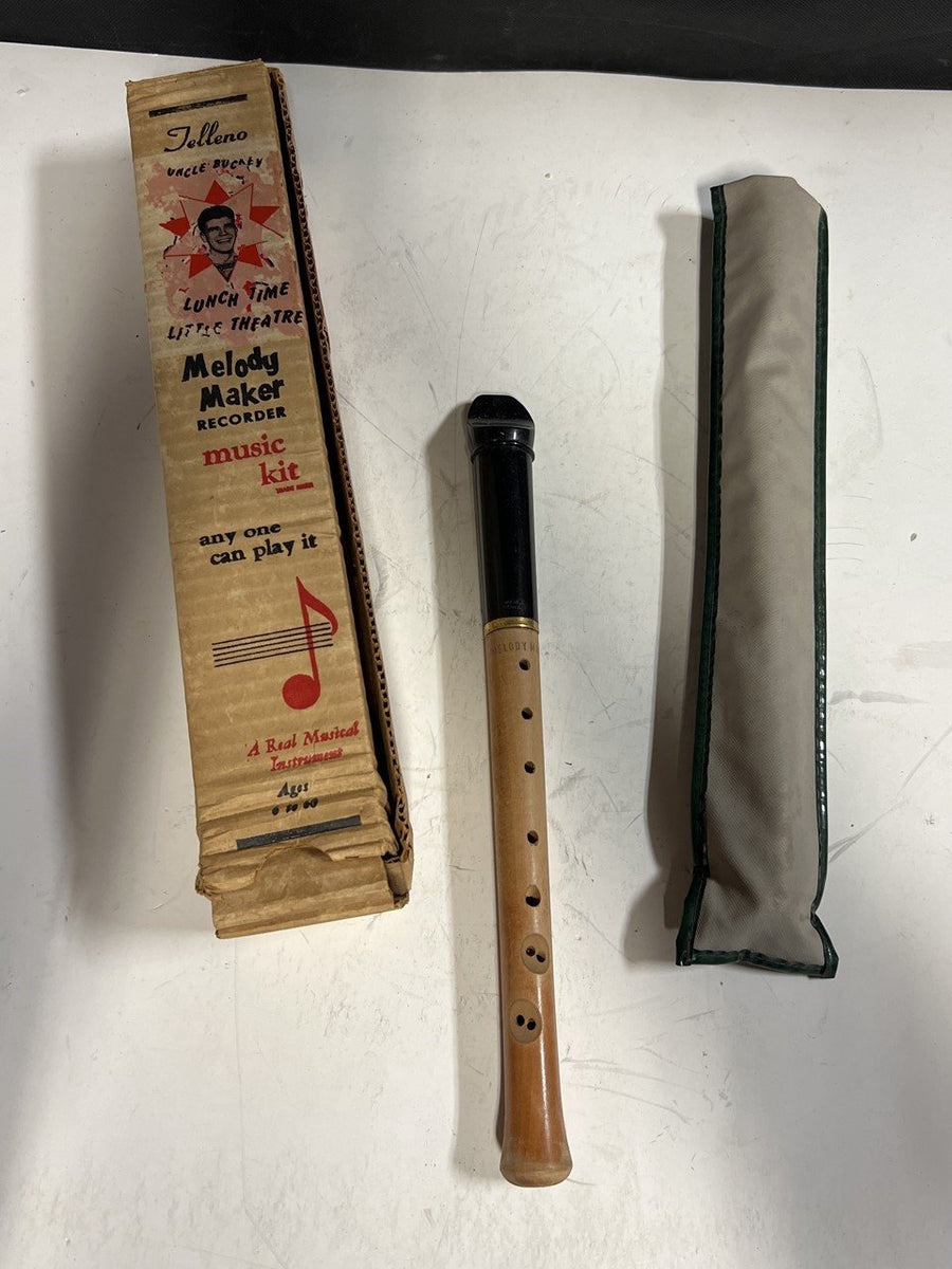 Vintage Telleno Melody Maker Music Kit Recorder in Box