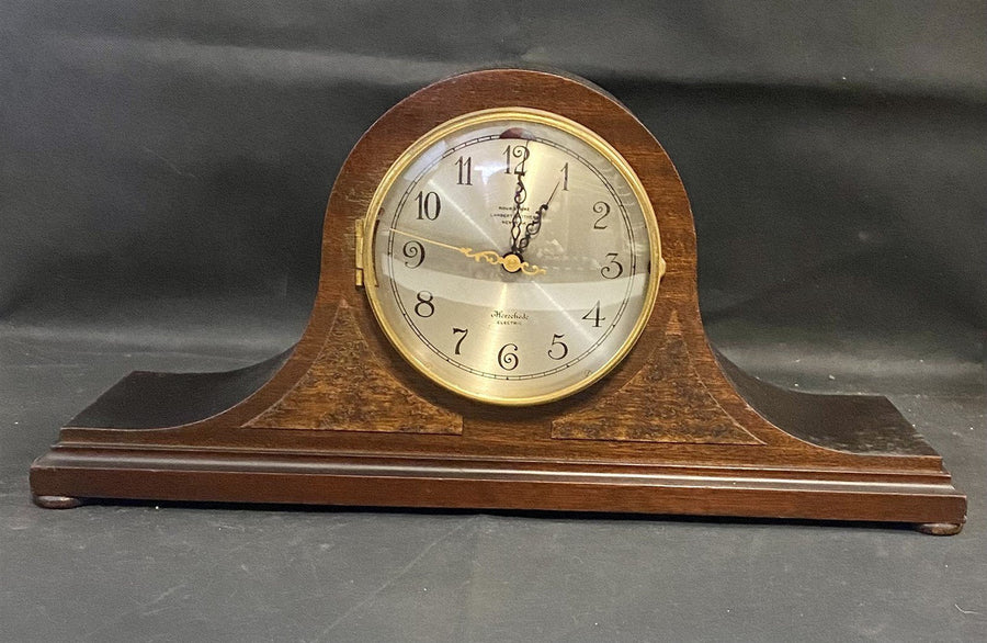 Antique Wooden Lambert Brothers Telechron Electric Mantel Clock