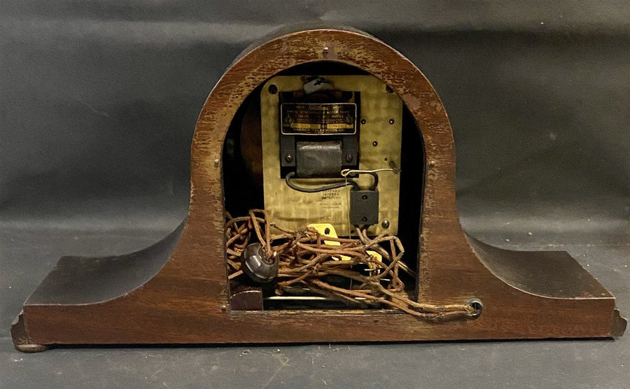 Antique Wooden Lambert Brothers Telechron Electric Mantel Clock