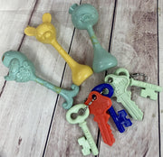 Plakie Toys of Youngstown Ohio (OH) Vintage Baby Rattles and Keys