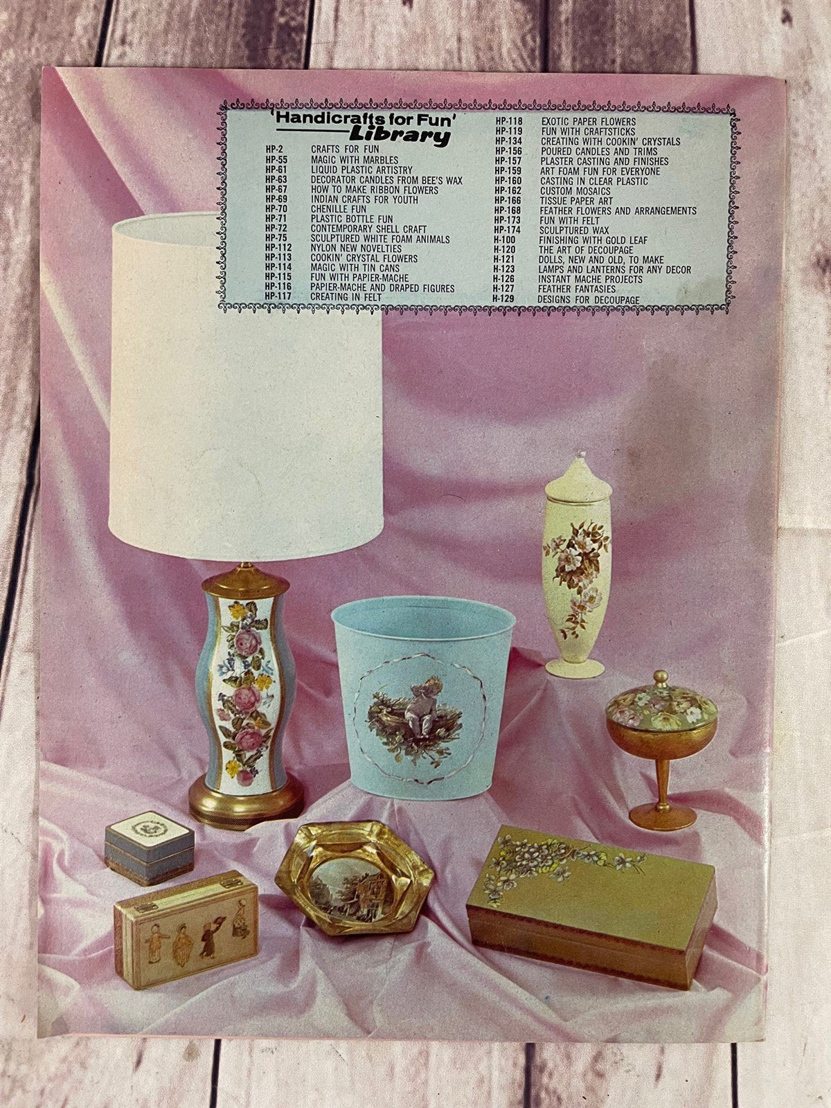 Vintage The Art of Decoupage Crafting Magazine Arts and Crafts Mod Podge