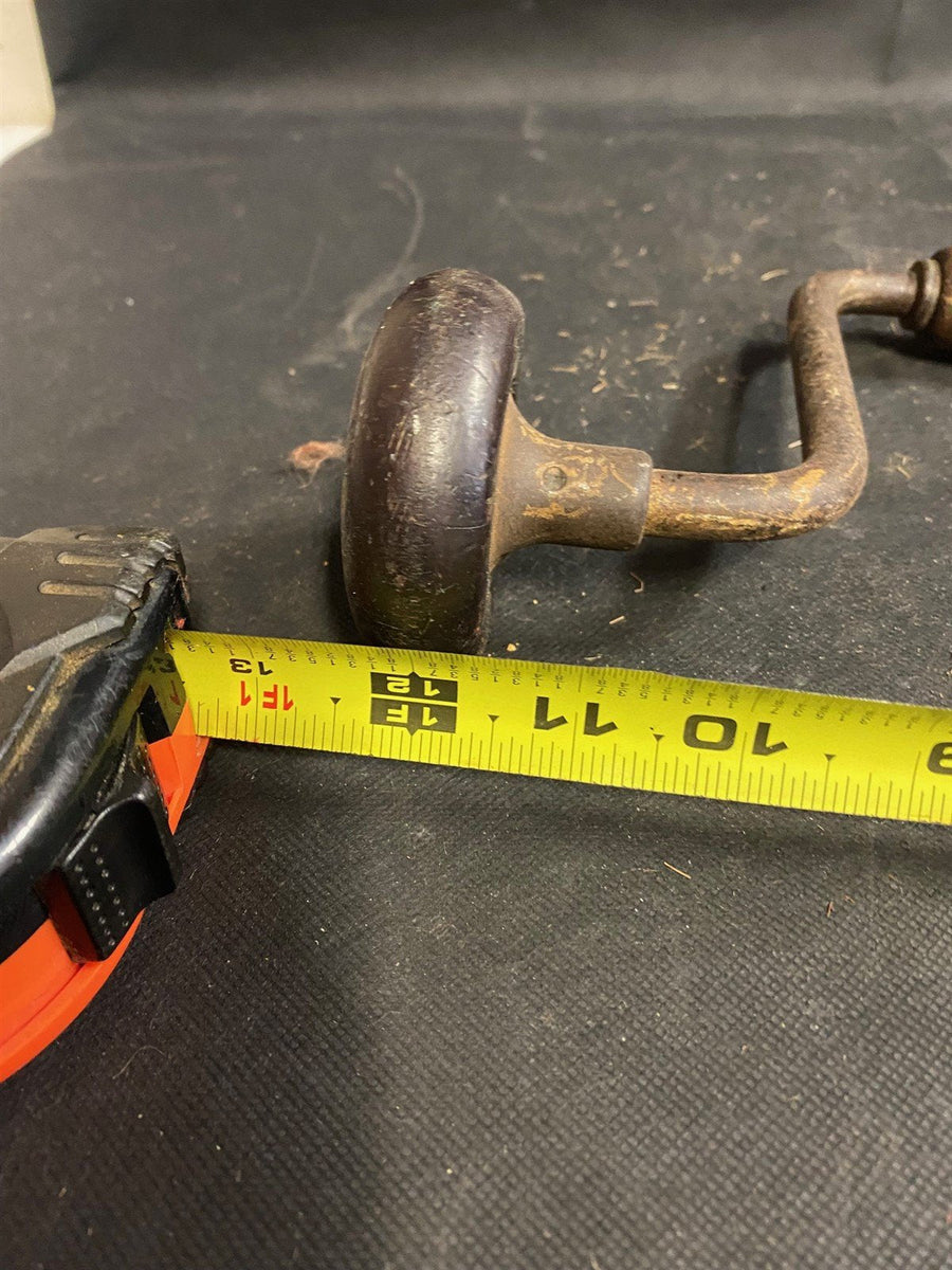 Antique Wooden and Metal Brace Hand Drill Woodworking Tool