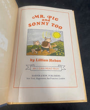 Vintage 1977 Mr. Pig and Sonny Too Hardback Children's Book