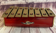 Vintage Tudor Tone 8 Note Metal Toy Xylophone Instrument USA