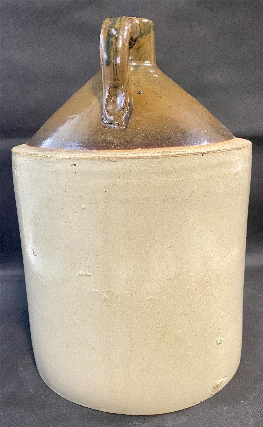 RARE Antique Primitive 2 Gallon Stoneware Glazed Pottery Jug / Crock