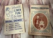 Retro Mid Century Vintage Bridal Shower Game and Ideas Books Set of 2