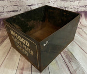 Antique McCord Treated Paper Gaskets Metal Tin Storage Box Drawer
