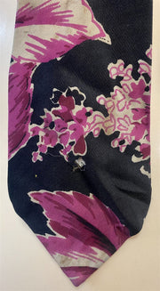 Vintage 1940s - 1950s Era Delmar Creation Floral Pattern Necktie