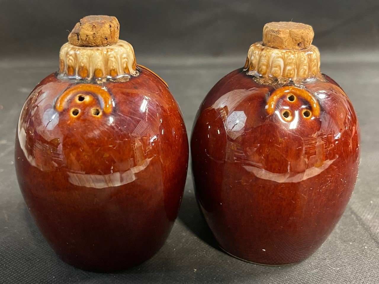 Vintage Hull Pottery Brown Drip Glaze Salt and Pepper Shakers Oven Pro –  Shop Cool Vintage Decor