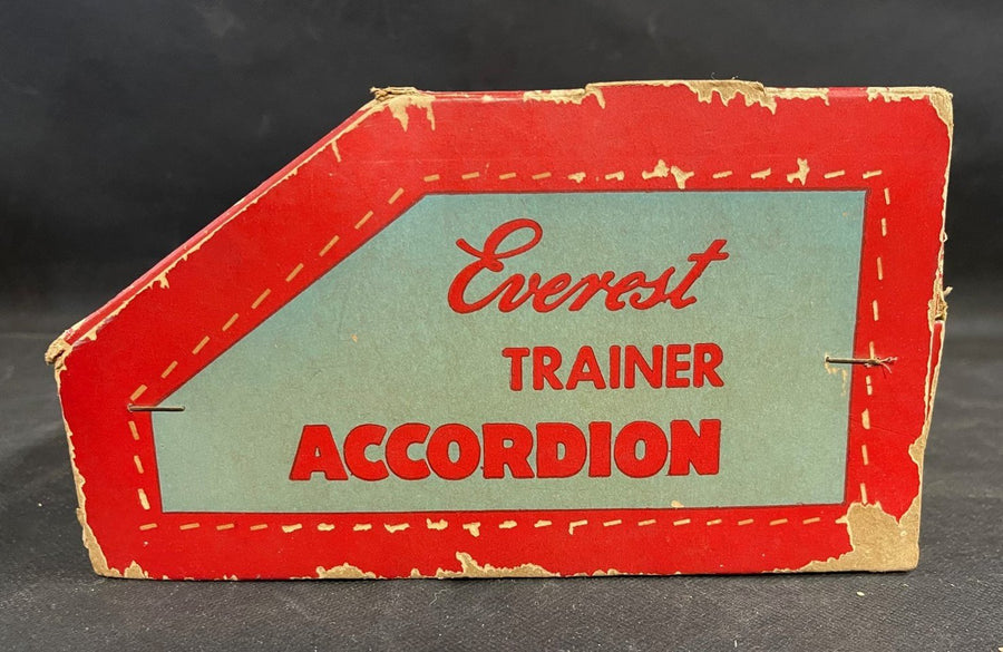 Vintage 1950's Everest Children's Trainer Training Piano Accordion w/ Box