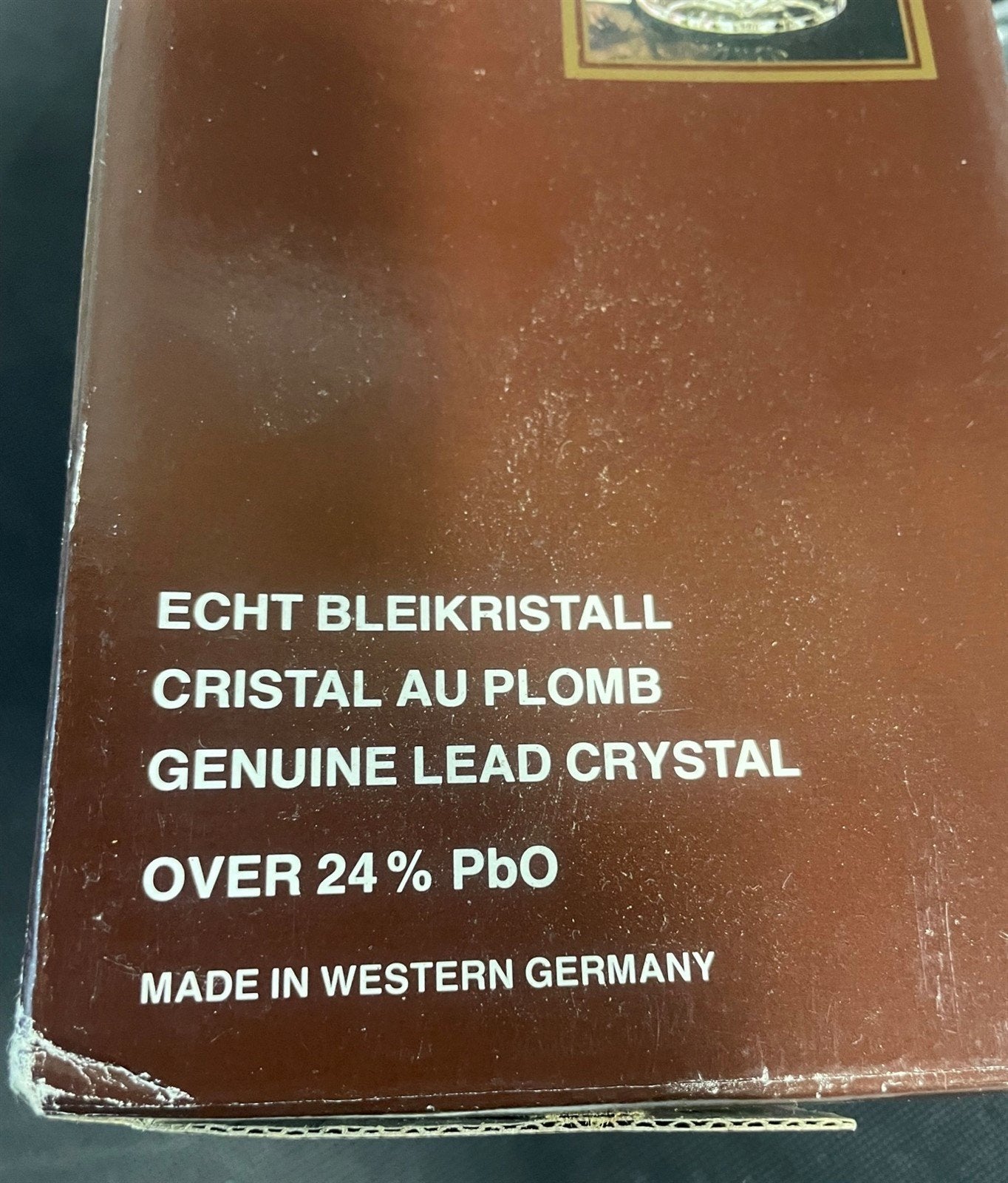 Vintage Artmark Lead Crystal Glass Decorative Vase West Germany