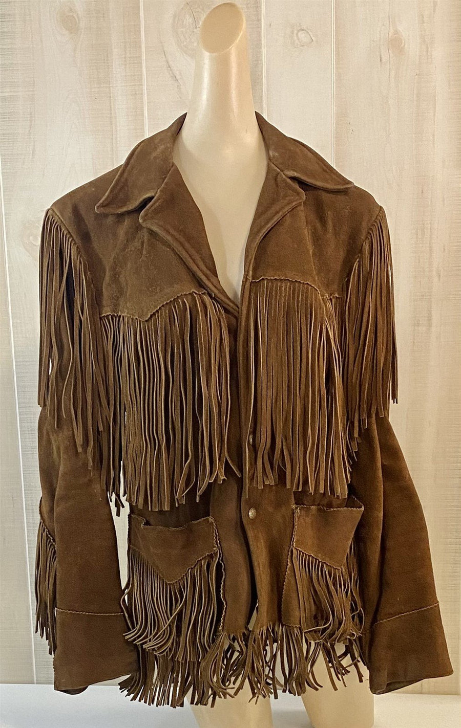 1970s Suede Leather Fringe Tregg's Westernwear Jacket (Worn by a Rock Band)