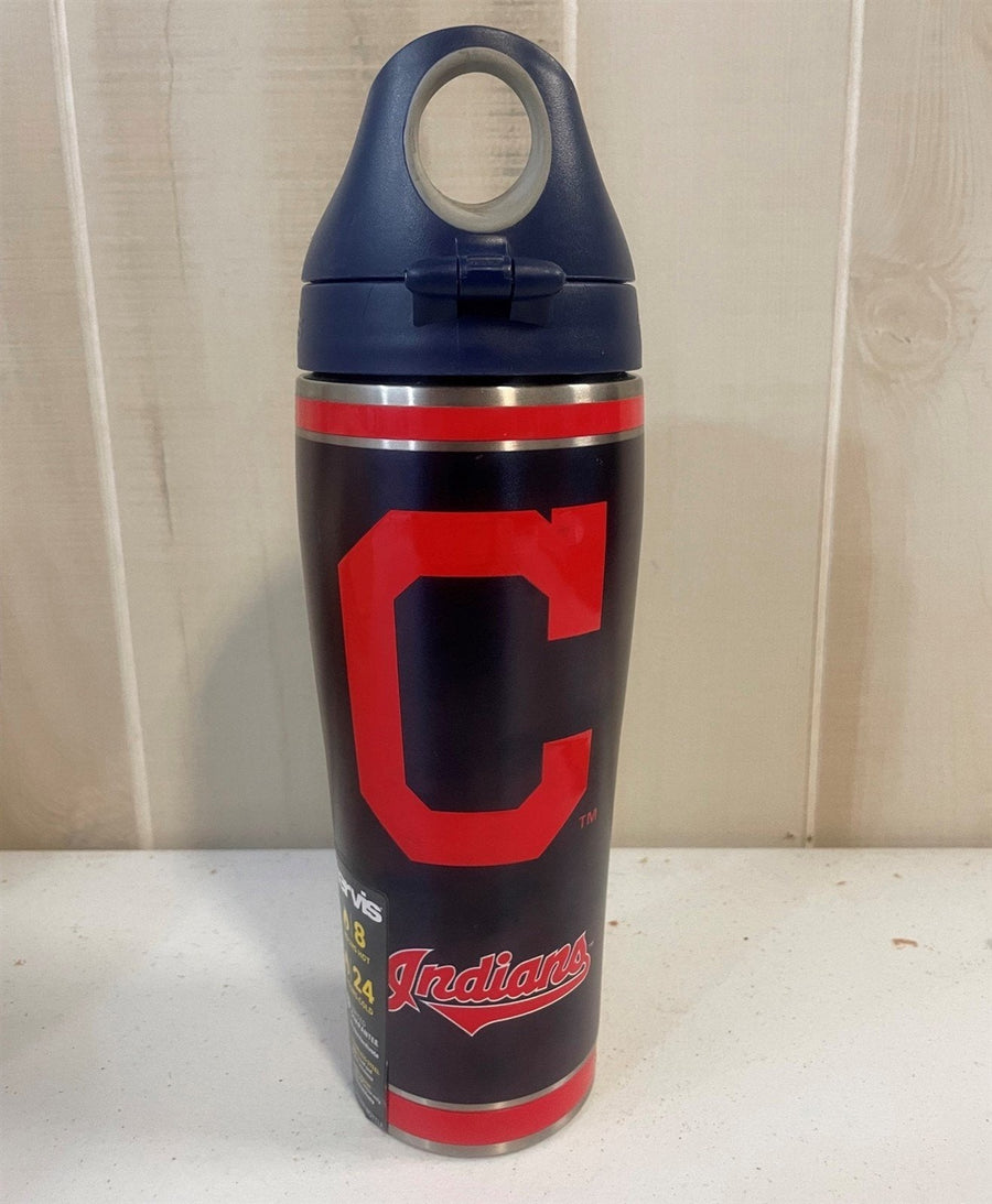 Cleveland Indians MLB Insulated Stainless Steel Drink Tumbler with Handle