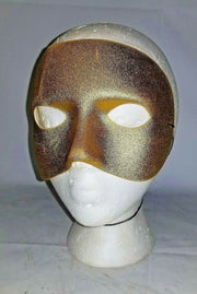 Gold Golden Shimmer Sparkly Halloween Masquerade Face Mask