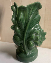 Vintage Mid Century Ceramic Green Sunflower Haeger Floral Vase