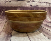 Vintage Ceramic Stoneware USA Pottery 8in Glazed Serving Bowl