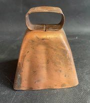 Antique Primitive Miniature Copper Decorative Handheld Bell