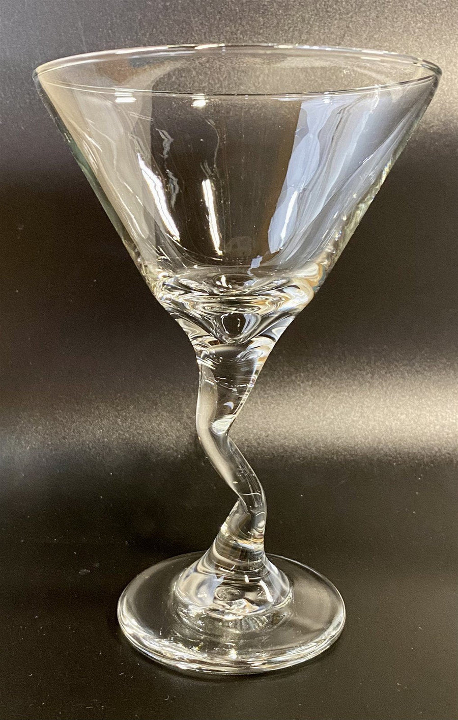 3 Libbey "Z" Stem 9oz Clear Martini Glasses